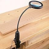 WoodRiver LED Shopライトwith Magnifying Glass Head
