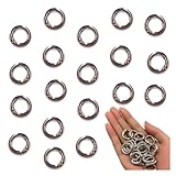 ファイ二エ カラビナ 丸 シルバー 20ｍｍ 20個 サークル リング 金具 キーリング キーホルダー ナスカン アクセサリー ハンドメイド パーツ BD4180