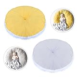 TeFuAnAn ベビーマット　 プレイマット　 遊びマット 寝具 厚い 柔らかい　 丸型 2色可選(グレー)