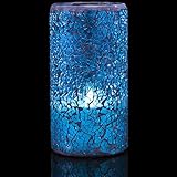 BitDesign アンティーク LED キャンドル ライト (高さ:15cm, 色:ブルー)