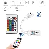 amztolife WiFiワイヤレスLEDスマートコントローラWorking with AndroidとiOSシステム携帯電話無料App for GRB LEDライトストリップ5050 3528 L
