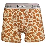 [anapau] [アナパウ] キリンフレンズ ボクサーパンツ 前閉じ メンズ 日本製 P-2213 (L, オートミール)