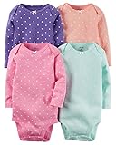 カーターズ Carter's ボディスーツ 長袖 4枚組 綿100% 4-Pack Original Bodysuits 9M (67-72cm) [並行輸入品]