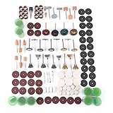Yosoo ワイヤーブラシ 340pcs ミニルーター用 ビットセット ブラッシング 研磨ビット カップワイヤー ホイールワイヤー エンドワイヤー サビ落とし 塗装はがし 研削 研磨 ロータリーツール