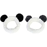 Amazon ヘアバンド 洗顔 動物 パンダ型 柔らかい 吸水 ターバン レディース ヘアアレンジ 伸縮性あり アニマル ふわふわ ホワイト ヘアバンド ターバン 通販