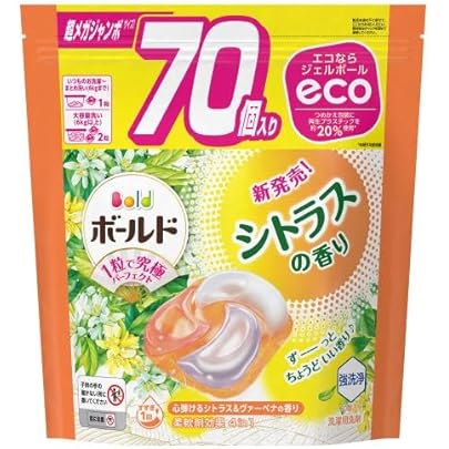 【新品】ボールド ジェルボール シトラスの香り　超メガジャンボ　88個×4袋 Amazon | P&G ボールド ジェルボール4D 心弾けるシトラス&ヴァーベナの