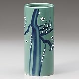 花瓶 青磁梅6号投入 [ 8.8 x 18.3cm ] 料亭 旅館 和食器 飲食店 業務用