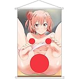 やはり俺の青春ラブコメはまちがっている。 タペストリー 由比ヶ浜結衣 ポスター 壁掛け 壁飾り 部屋飾り寝室 プレゼント インテリア サイズ:40cmx60cm