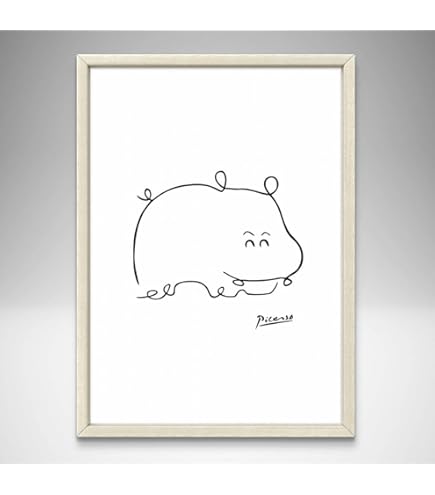 Amazon.co.jp: ピカソ ふくろうの絵 A4サイズ フレーム付き アート