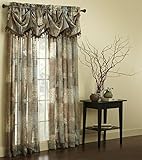 Chapel Hill by Croscill Madagascar Sheer T-Panel, 84-Inch, Chocolate