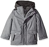 iXtreme Little Boys' Toddler Wool Puffer Jacket Grey 3T [並行輸入品]