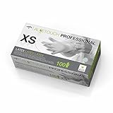 Medline MDS198153 Aloetouch Powder-Free Latex Exam Gloves, 9 Length, Extra Small, Green (Pack of 100