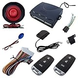 Universal One Way Car Alarm System AUX Remote Control With Shock Sensor And LED Status Indicator [並行