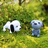 Fenteer 8個入り　可愛い犬　ドールハウス　ミニチュア　クラフト　　盆栽　ガーデン　マイクロ風景飾り　テラリウム置物　妖精の庭　風景DIY
