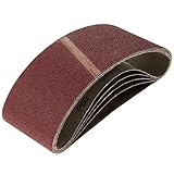 5枚入り サンドペーパー 研磨サンドベルト 研磨 ベルト サンダー 交換用 サンディング ベルト DIY 工具 道具 ツール (#60) 100 x 610mm