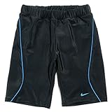 NIKE キッズ・ジュニア男児用 ブランドスクール水着 sw1635 150cm ブラック×ブルー