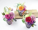 JewelzGift(ジュエルズギフト) 全3色 プリザーブドフラワー 和風 モダン アレンジ 大切な贈り物に「ずっと綺麗なお花」 ピンク