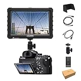 LILLIPUT A7S 7" 1920x1200 IPS Screen Camera Field Monitor 4K HDMI Input Output Video for DSLR Mirrorless Camera Sony A7S II A6500 Panasonic GH5 Canon 5D Mark IV DJI Ronin M Black case Exclusively 141［並行輸入］