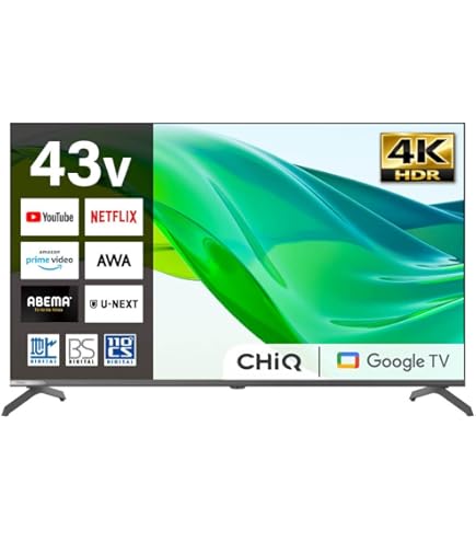 Amazon.co.jp: ジョワイユ 43V型 地上/BS/110度CS 4K液晶テレビ 裏番組