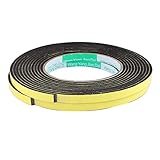 uxcell スポンジテープ スポンジ ブラック イエロー DIYテープ 耐衝撃性 トランク 2個入り