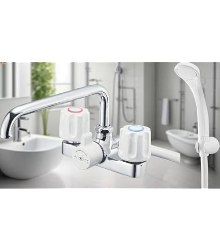 Amazon | sk-11 三栄(SANEI)ツーバルブデッキシャワー混合栓 SK71-13