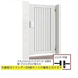 LIXIL TOEX　ライシス門扉4型　柱仕様　09-16　片開き　【リクシル】 　ナチュラルシルバーF