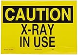 Brady 62954 Self Sticking Polyester, 10" X 14" Caution Sign Legend, "X-Ray In Use" [並行輸入品]