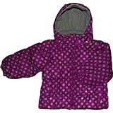 カーターズ Carter's 女の子 パープル&グレードット柄防寒 フード付 ダウンジャケット風アウター 12months(72-83cm) 12ヶ月用　出産祝い ギフト プレゼント ベビー 子供コー