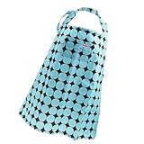 母乳　育児　赤ちゃん　授乳ケープ　授乳エプロン　ポンチョ　授乳カバー　エプロン　通気性　綿　授乳用　全2色 - 青