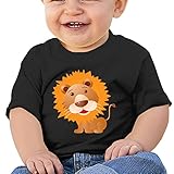 面白い 子供 ライオン キング 半袖シャツ 体に合う Black Size 24 Months
