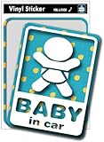 SK-121 baby in car-パターン1 ベビーインカー 出産祝いや車に