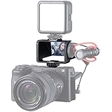 Amazon Uurig R031 自撮りモニター カメラフリップスクリーンミラー3コールドシューマウントマイクライトスタンドソニーa6000 A6300 A6500 A6600 A7iii A7r3キャノンニコン用vlog Selfie 自撮り用 アクセサリー Vijim 家電 カメラ