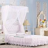 royal- U字型釣りロッドTelescopic Mosquito Net three-door Single暗号化Thickeningステンレススチールブラケットホワイト 1.2m (4 feet