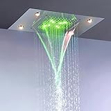 Sprinkle Bathroom Rain Andウォーターフォールシャワーヘッド/ステンレススチール304 /交互現在省エネLEDランプ含ま