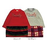 【SiShuNon/Kiccoly】KICCOLYロゴラインプリントワンピース キッコリー ロゴ ライン プリント ワンピース 80 12 グレー