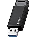 エレコム USBメモリ 32GB USB3.2（Gen1） ノック式 ブラック MF-PKU3032GBK/E