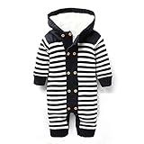 新生児服 カバーオール 着ぐるみ ベビー 外出服 長袖 厚手 冬 防寒 可愛い 男の子 女の子 出産祝い 赤ちゃん 3色 Happy-Online (12M, .03)