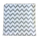 Satsuma Designs Muslin Swaddling Blanket, Grey, 40 square, Polybagged by Satsuma Designs