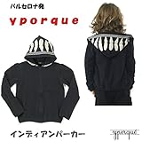 イポルケ yporqueスペインブランド　インディアンパーカー ベビー キッズ 【80cm】【90cm】【100cm】【110cm】【120cm】【130cm】8y_[120-130cm] ブラック