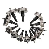 13PCS 16-53mm ドリルビット Haodeal 穴あけ　ホールソーセット ステンレス 超硬 高速度鋼 金属合金 対応 木工 父の日、Prime Day プロモーション
