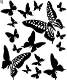 マイサ ハル インテリアステッカー バタフライ スモールサイズ デネルシャルボン