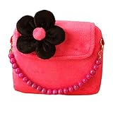 Happy　Cherry　キッズ　2wayバッグ　ハンドバッグ　女の子　斜め掛けバッグ　ショルダーバッグ　花付き　超可愛い　ポシェット　薔薇色