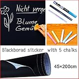 mromick Extra Large黒板ビニールPeel and Stickセルフ粘着黒板壁ステッカー& # xff08 ; 17.7in X 78.7 in & # xff09 ; withチョー