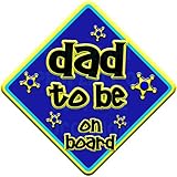 FUNKY DAD TO BE Non personalised novelty baby on board car window sign. by Just The Occasion