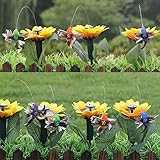 feileng　ガーデンソーラーバタフライ　人工蝶々　ちょうちょう　回転ハミングバード　綺麗　ソーラー モーション バタフライ 　ソーラーパネル搭載 　オーナメント/ガーデニング　雑貨/ガーデン雑