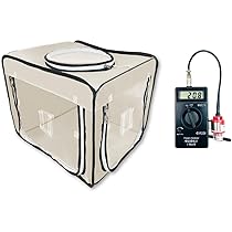 Amazon | 犬 猫 ペット用酸素 「 酸素室 S(ベージュ) + 酸素濃度計 i