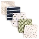 Luvable Friends Flannel Receiving Blankets, Rhino by Luvable Friends