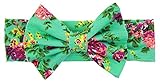 Nice Days（ナイス　ディズ） 赤ちゃん　子供のヘアバンド　可愛い蝶結び　ヘアクリップ ヘアアクセサリー (緑)