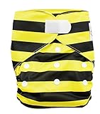 SUNNY BABY おむつカバー 布おむつ フリーサイズ サイズ調節可 テープ式 ハチ [並行輸入品]