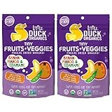 Little Duck Organics オーガニック 赤ちゃん～幼児向け フリーズドライ フルーツ&野菜スナック (バナナ＆マンゴー＆枝豆)(0.75oz x 2袋)[海外直送品] [並行輸入品]